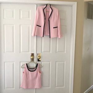 Jones Studio pink and black shell and jacket